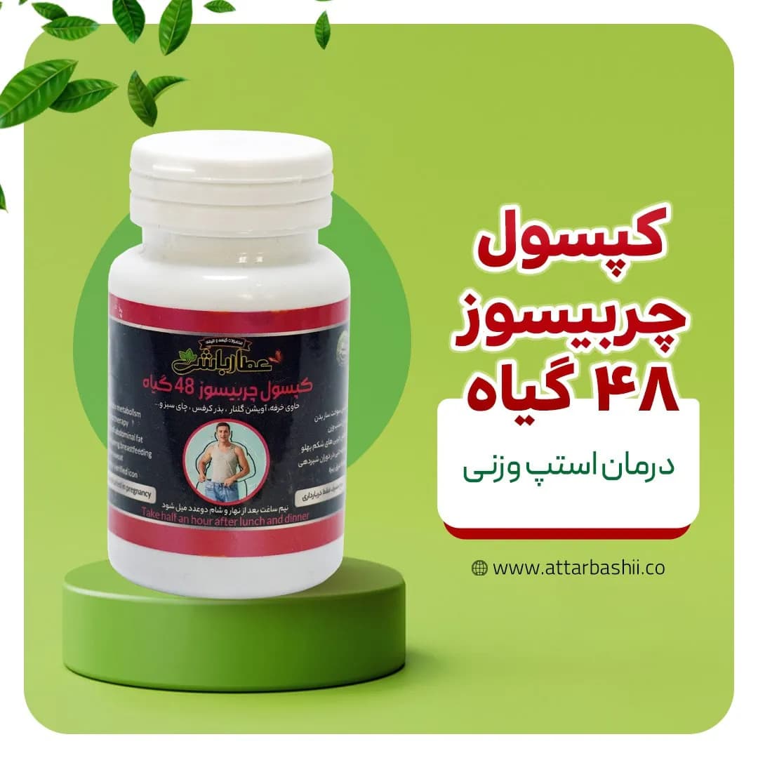 کپسول چربی سوز 48 گیاه 60 عددی